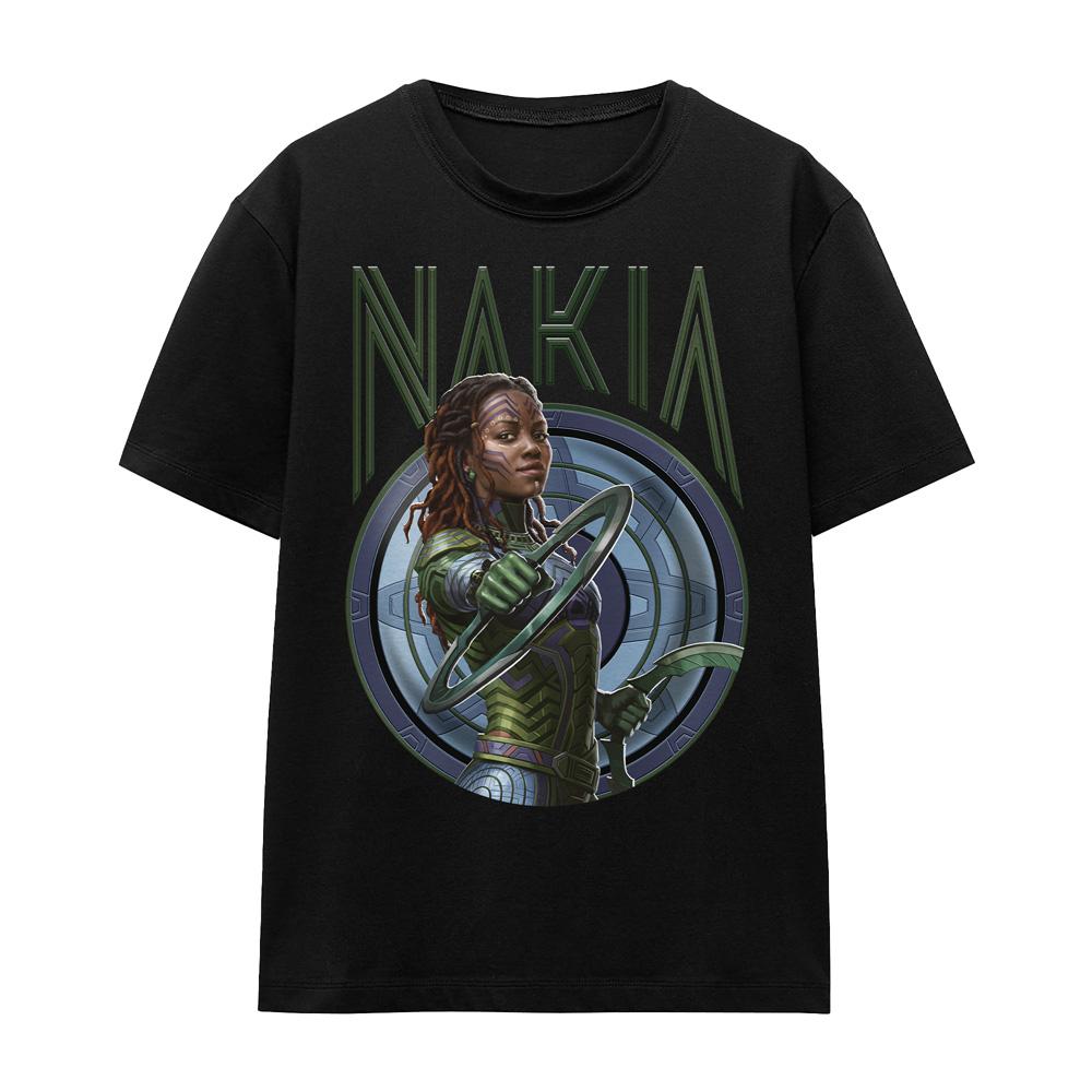 Black - Front - Black Panther: Wakanda Forever Unisex Adult Nakia T-Shirt
