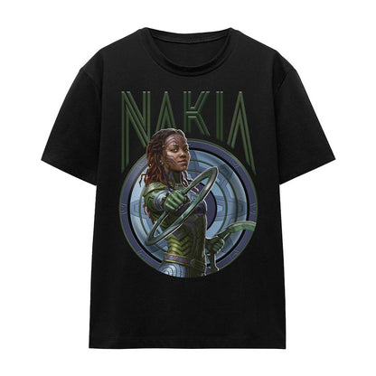 Black - Front - Black Panther: Wakanda Forever Unisex Adult Nakia T-Shirt