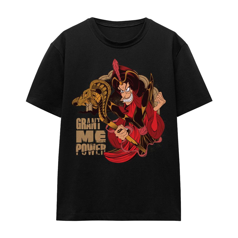 Black - Front - Disney Villains Unisex Adult Grant Me Power Jafar T-Shirt