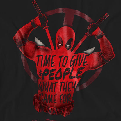 Black - Pack Shot - Deadpool & Wolverine Unisex Adult Give The People Deadpool T-Shirt