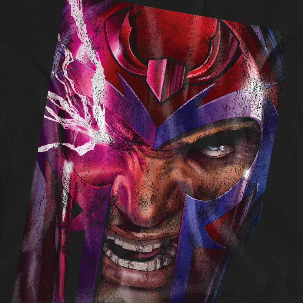 Black - Pack Shot - Marvel Unisex Adult X-Men Magneto Comic Cover T-Shirt