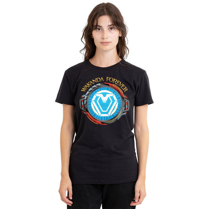 Black - Side - Black Panther: Wakanda Forever Unisex Adult Ironheart Reactor T-Shirt