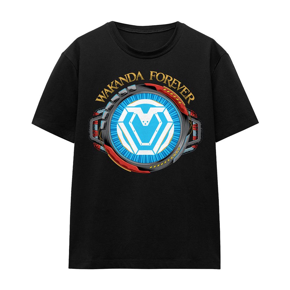 Black - Front - Black Panther: Wakanda Forever Unisex Adult Ironheart Reactor T-Shirt