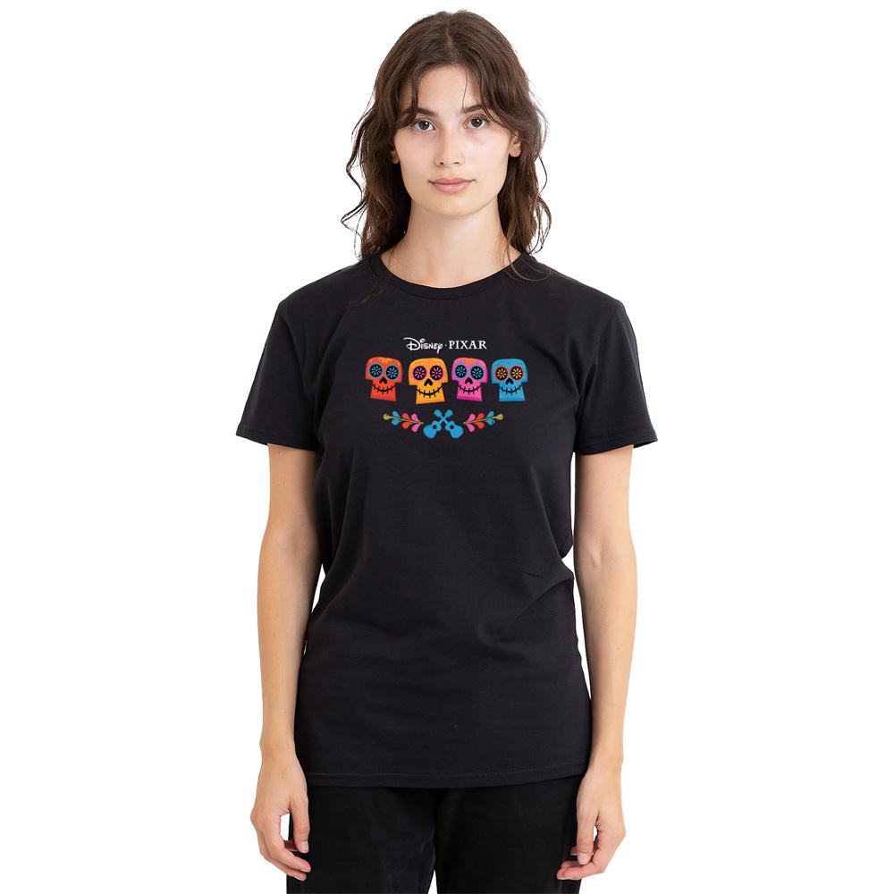 Black - Side - Coco Unisex Adult Colour Logo T-Shirt