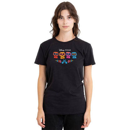 Black - Side - Coco Unisex Adult Colour Logo T-Shirt