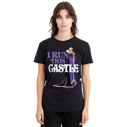 Black - Side - Disney Villains Unisex Adult I Run This Castle Evil Queen Mothers Day T-Shirt