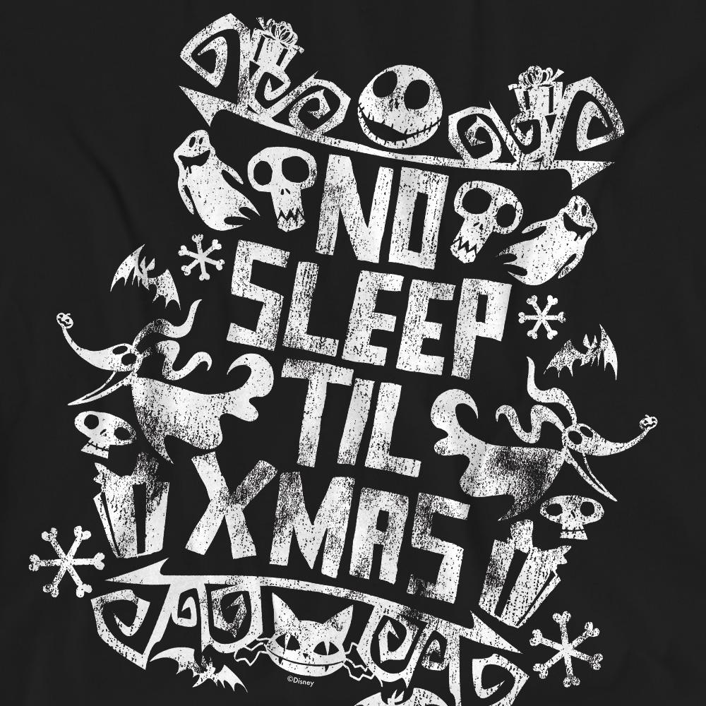 Black - Pack Shot - The Nightmare Before Christmas Unisex Adult No Sleep Till Xmas T-Shirt