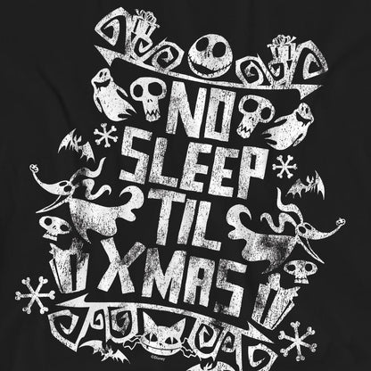 Black - Pack Shot - The Nightmare Before Christmas Unisex Adult No Sleep Till Xmas T-Shirt