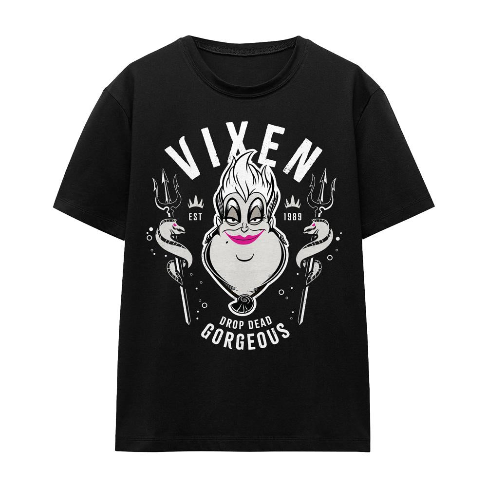 Black - Front - Disney Villains Unisex Adult Drop Dead Gorgeous Ursula T-Shirt