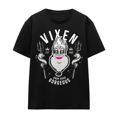 Black - Front - Disney Villains Unisex Adult Drop Dead Gorgeous Ursula T-Shirt