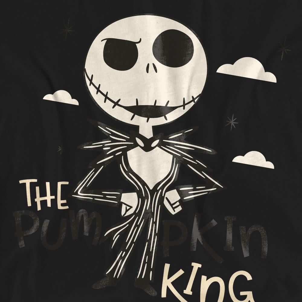 Black - Pack Shot - The Nightmare Before Christmas Unisex Adult Pumpkin King T-Shirt