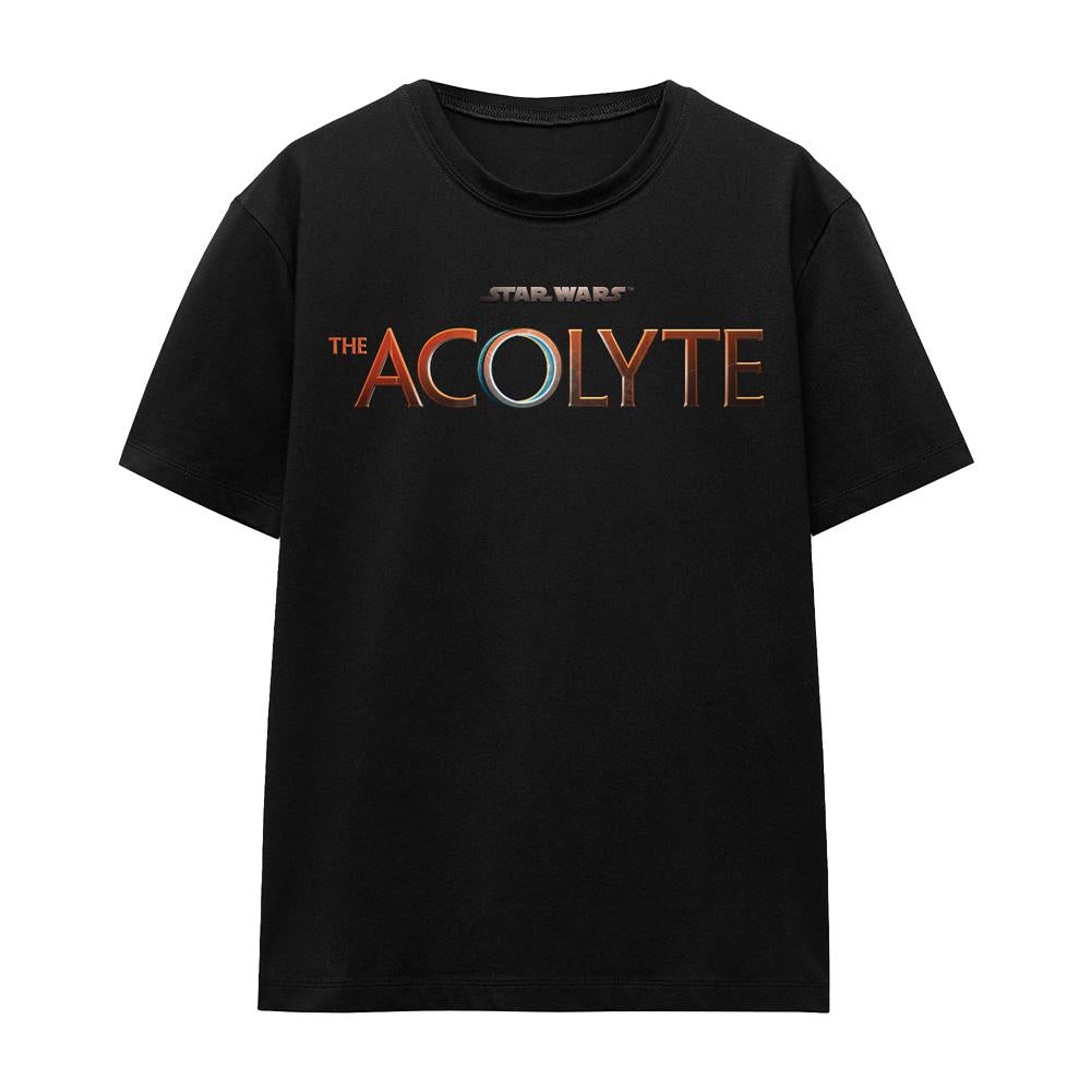 Black - Front - Star Wars: The Acolyte Unisex Adult Full Logo T-Shirt