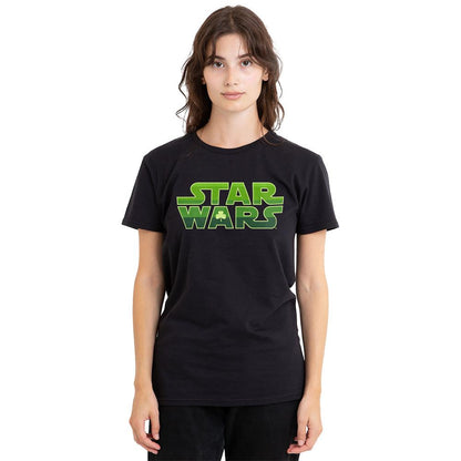 Black - Side - Star Wars Unisex Adult Logo St Patricks Day T-Shirt