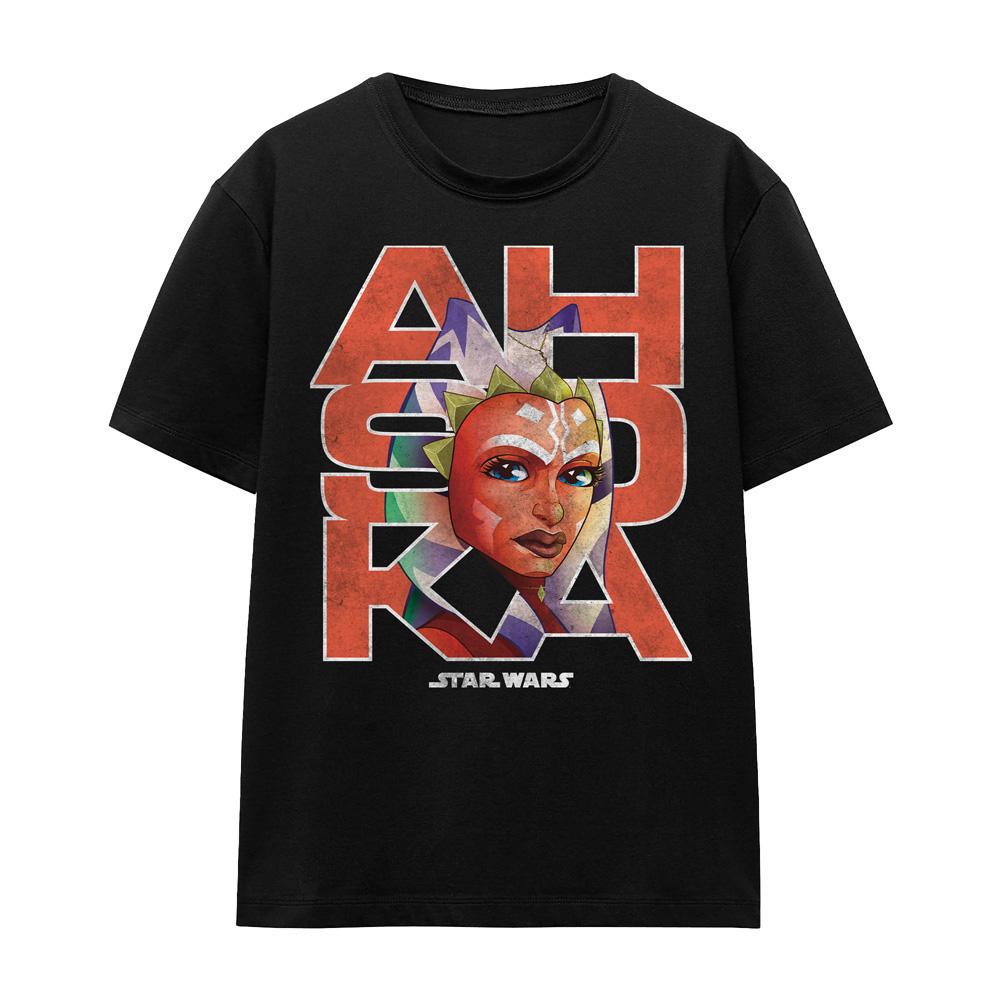 Black - Front - Ahsoka Unisex Adult T-Shirt