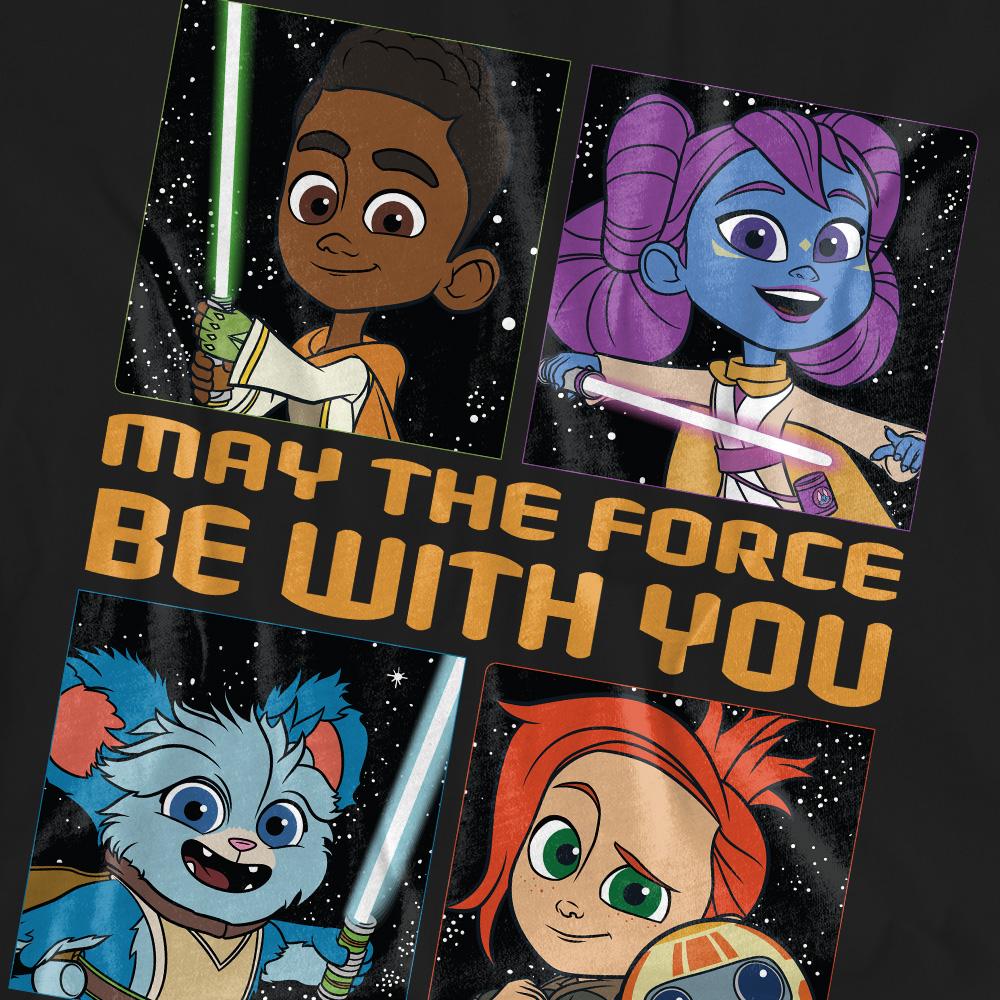 Black - Pack Shot - Star Wars Unisex Adult Young Jedi Adventure Among The Stars T-Shirt