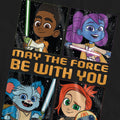 Black - Pack Shot - Star Wars Unisex Adult Young Jedi Adventure Among The Stars T-Shirt