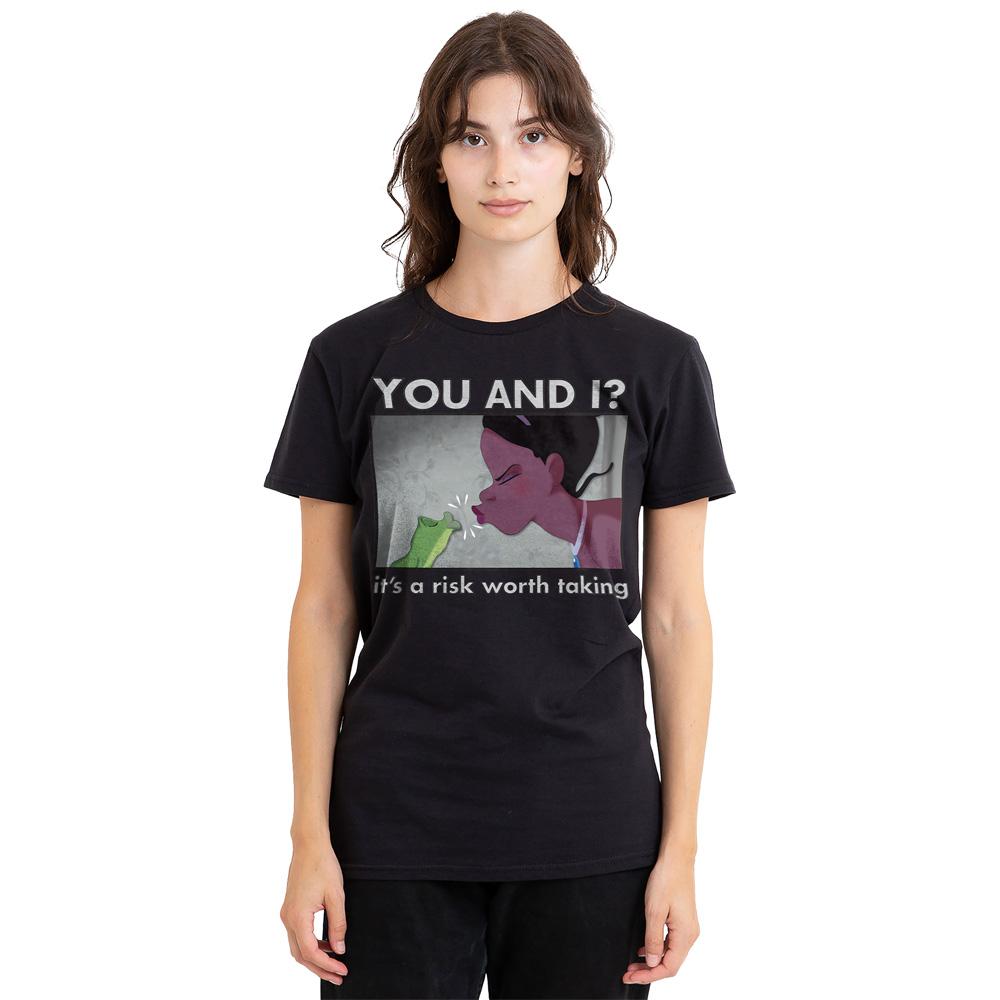 Black - Side - The Princess and the Frog Unisex Adult A Risk Worth Taking Tiana T-Shirt