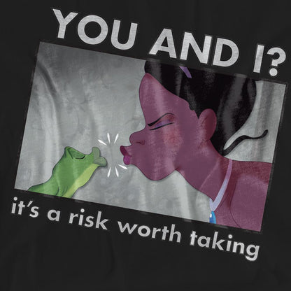 Black - Pack Shot - The Princess and the Frog Unisex Adult A Risk Worth Taking Tiana T-Shirt