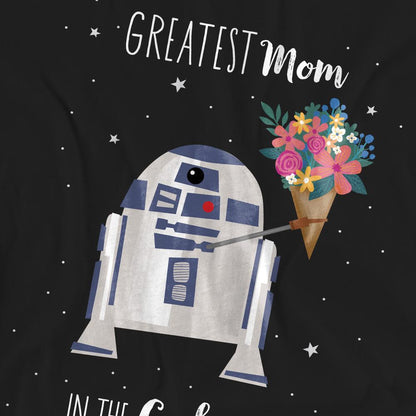 Black - Pack Shot - Star Wars Unisex Adult Greatest Mom In The Galaxy Mothers Day T-Shirt