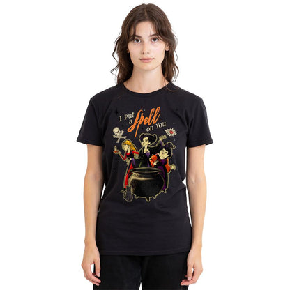 Black - Side - Hocus Pocus Unisex Adult Witches Spell T-Shirt