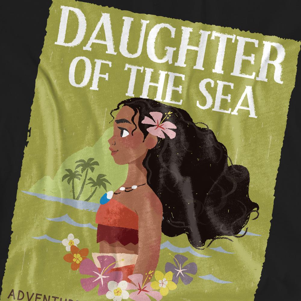 Black - Pack Shot - Moana Unisex Adult Daughter Of The Sea T-Shirt