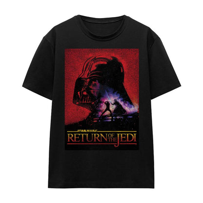 Black - Front - Star Wars Unisex Adult Return Of The Jedi Block T-Shirt