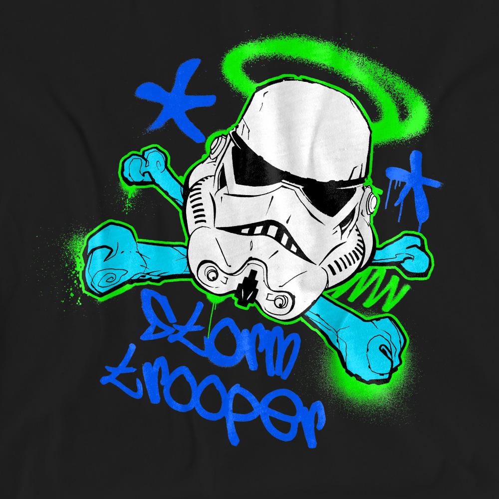 Black - Pack Shot - Star Wars Unisex Adult Stormtrooper Stencil T-Shirt