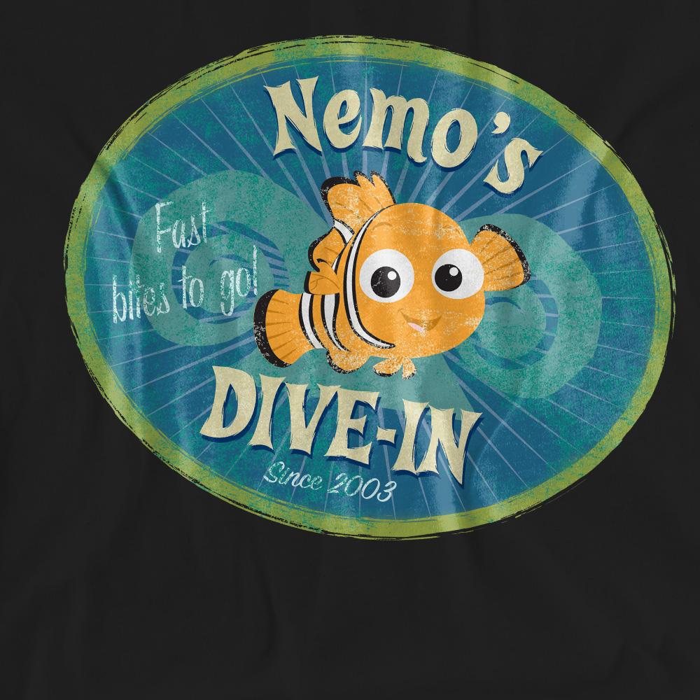 Black - Pack Shot - Finding Nemo Unisex Adult Nemo´s Dive In T-Shirt