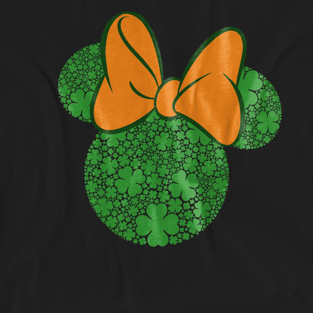 Black - Pack Shot - Disney Unisex Adult Shamrock Ears Minnie Mouse St Patricks Day T-Shirt