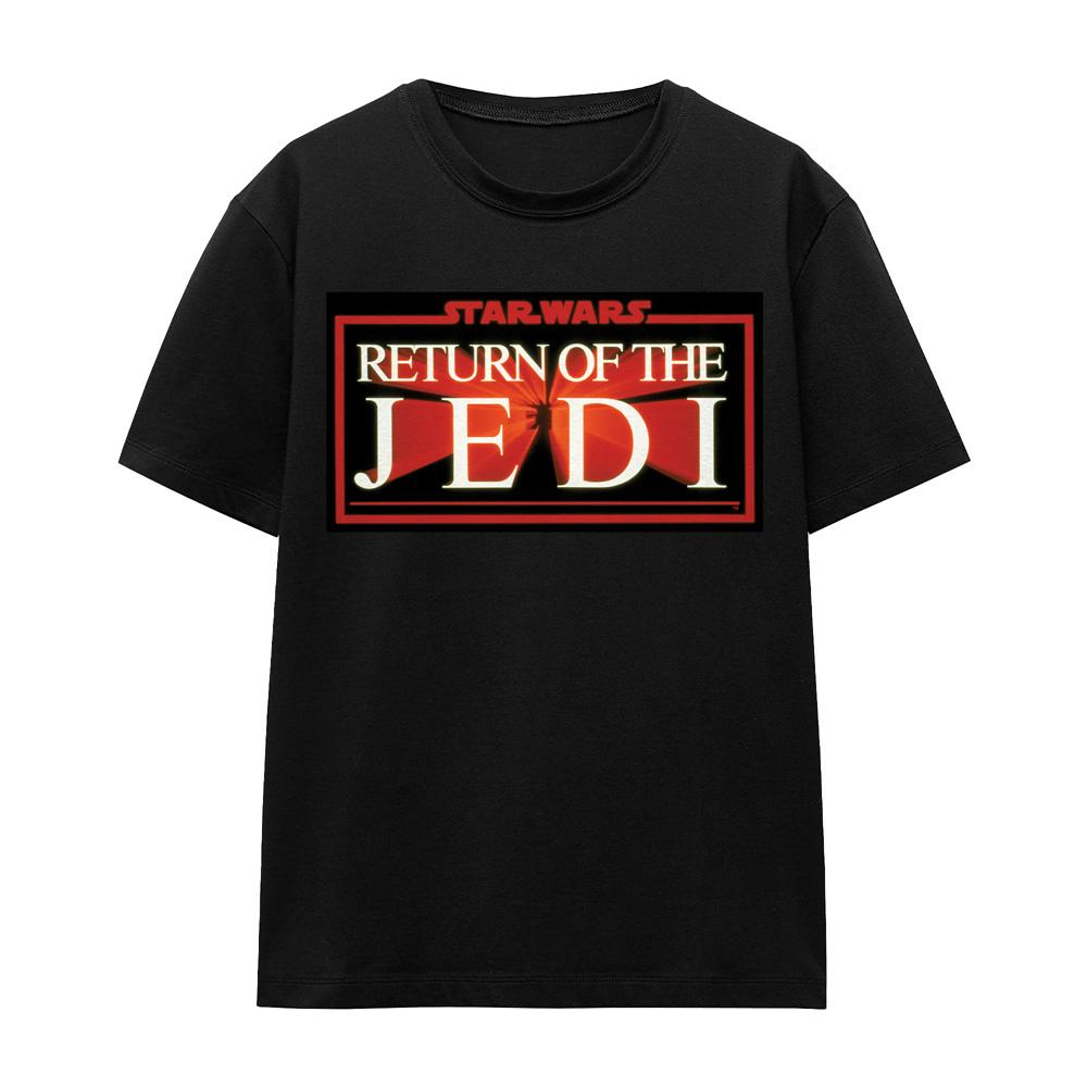 Black - Front - Star Wars Unisex Adult Jedi Warp T-Shirt