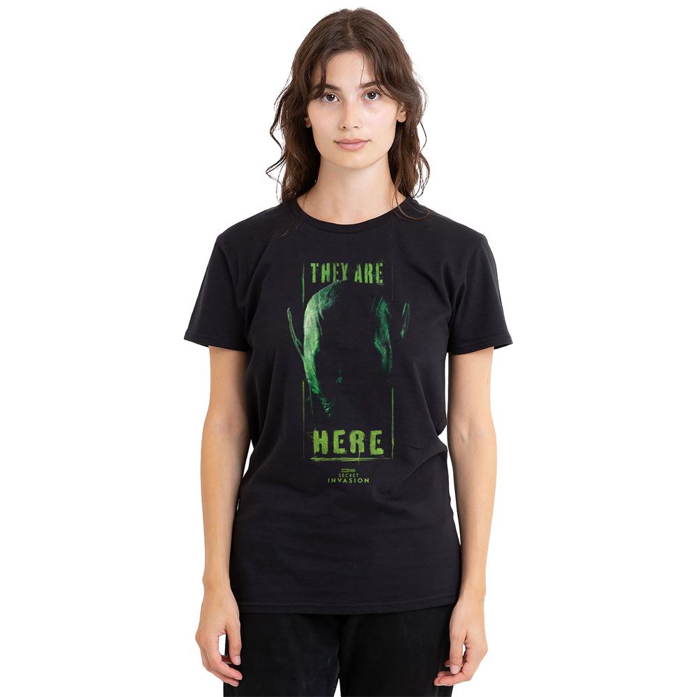 Black - Side - Marvel Unisex Adult Secret Invasion T-Shirt