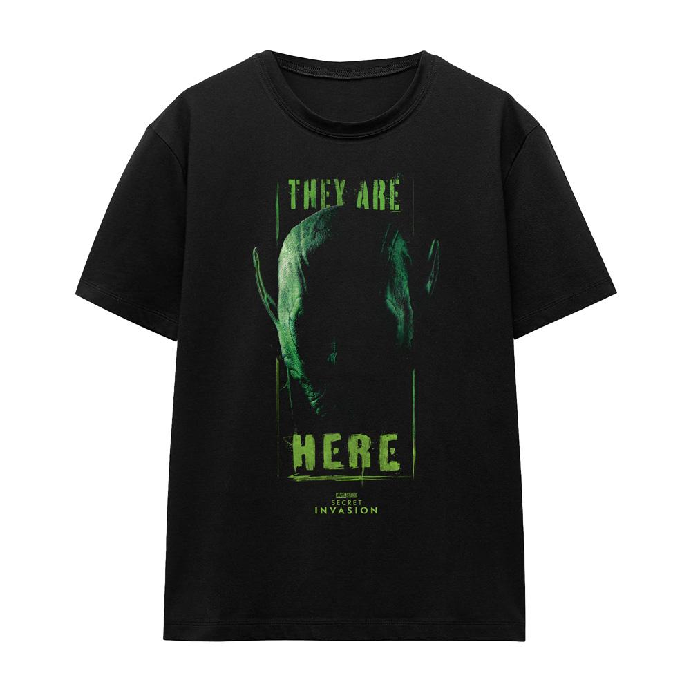 Black - Front - Marvel Unisex Adult Secret Invasion T-Shirt