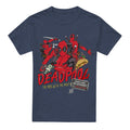 Heather Navy - Front - Deadpool Unisex Adult Attitude T-Shirt