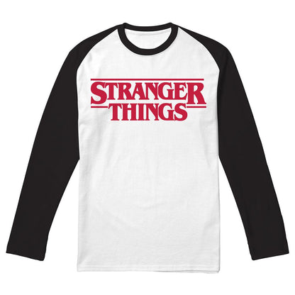 Black - Front - Stranger Things Unisex Adult Logo T-Shirt