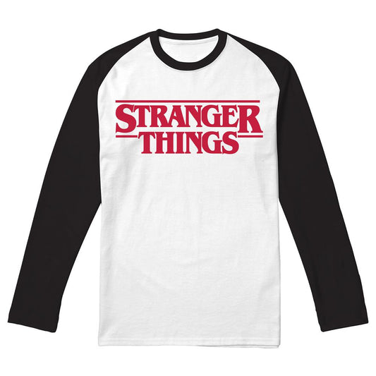 Black - Front - Stranger Things Unisex Adult Logo T-Shirt