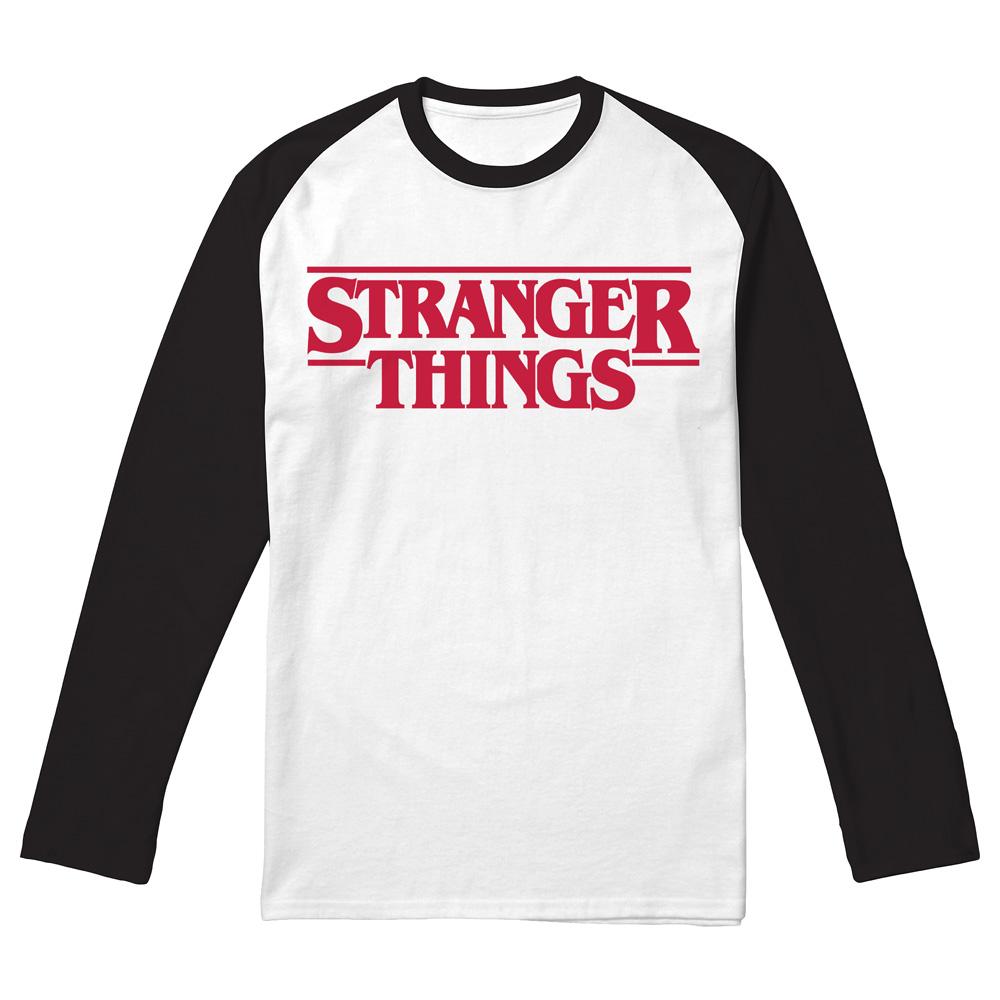 Black - Front - Stranger Things Unisex Adult Logo T-Shirt