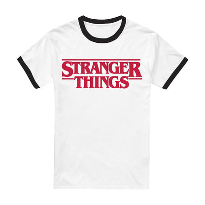 Black - Front - Stranger Things Unisex Adult Logo T-Shirt