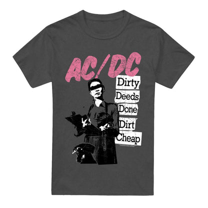 Charcoal - Front - AC-DC Unisex Adult Dirty Deeds T-Shirt
