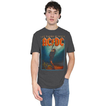 Charcoal - Pack Shot - AC-DC Unisex Adult Let There Be Rock T-Shirt
