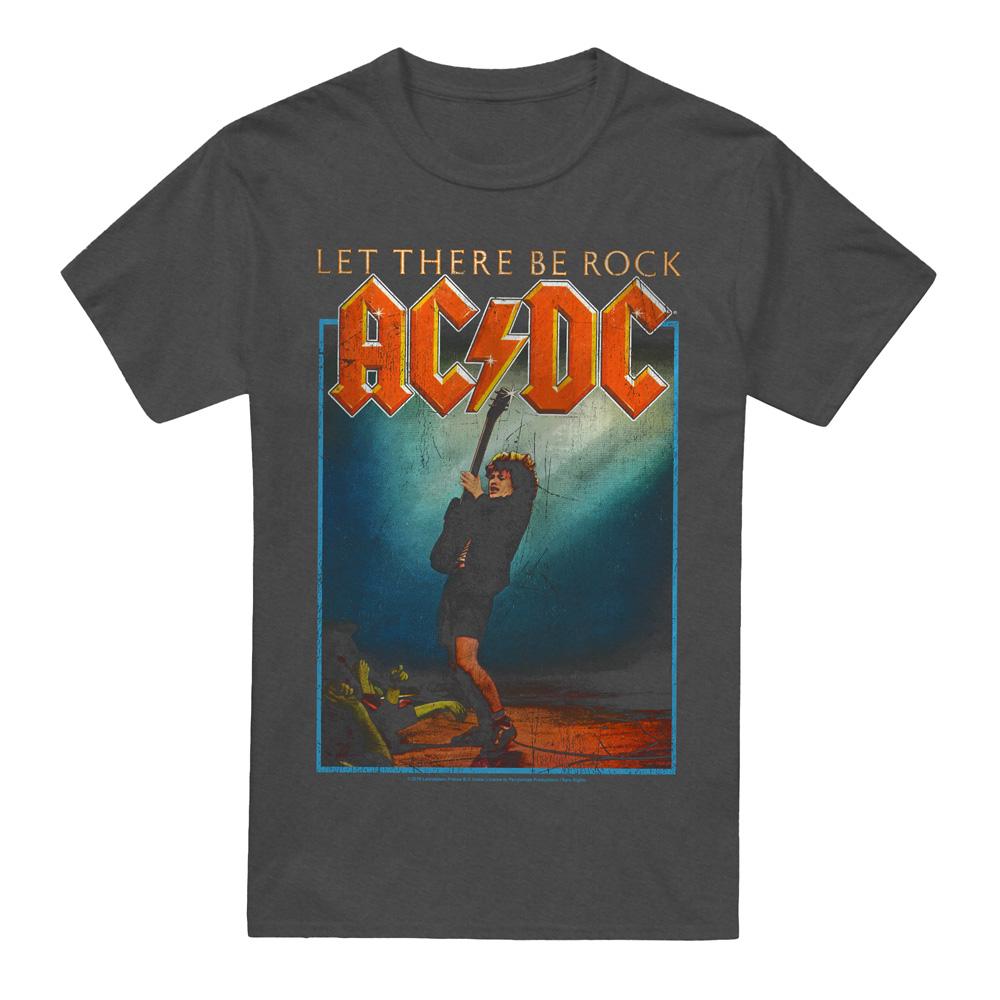 Charcoal - Front - AC-DC Unisex Adult Let There Be Rock T-Shirt