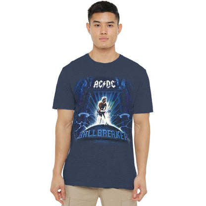 Navy - Lifestyle - AC-DC Unisex Adult Ballbreaker T-Shirt
