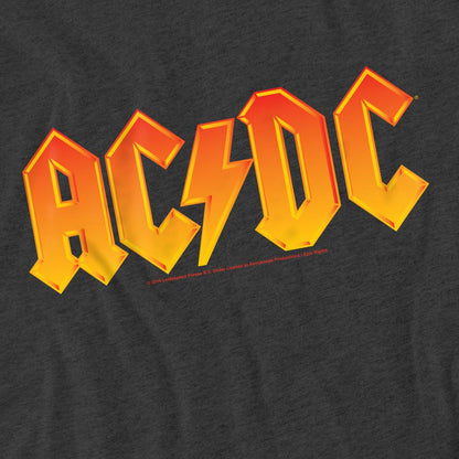 Charcoal - Pack Shot - AC-DC Unisex Adult Logo T-Shirt
