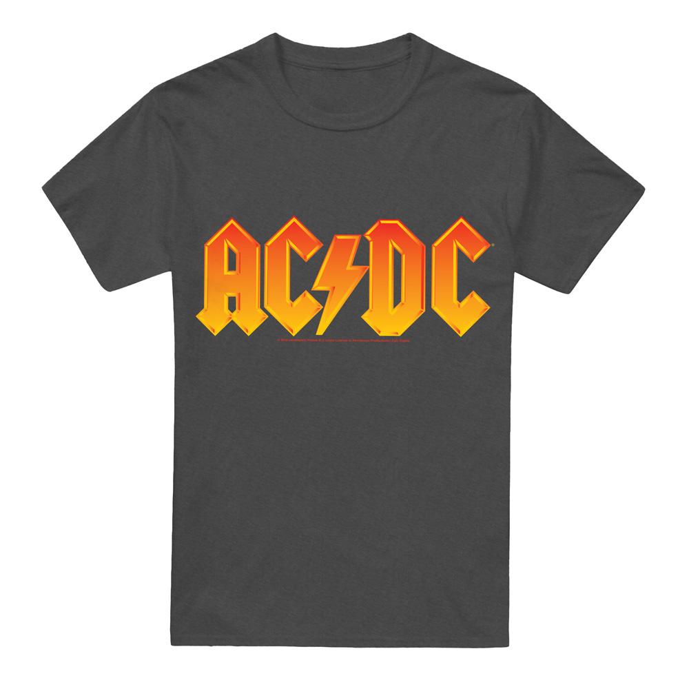 Charcoal - Front - AC-DC Unisex Adult Logo T-Shirt