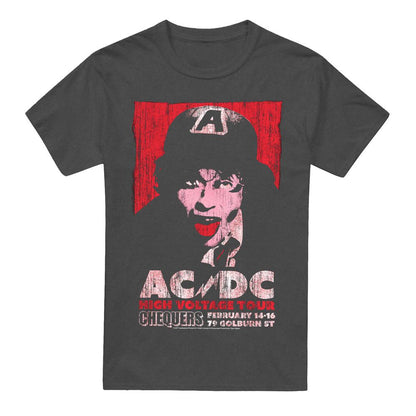 Charcoal - Front - AC-DC Unisex Adult High Voltage Live 1975 T-Shirt