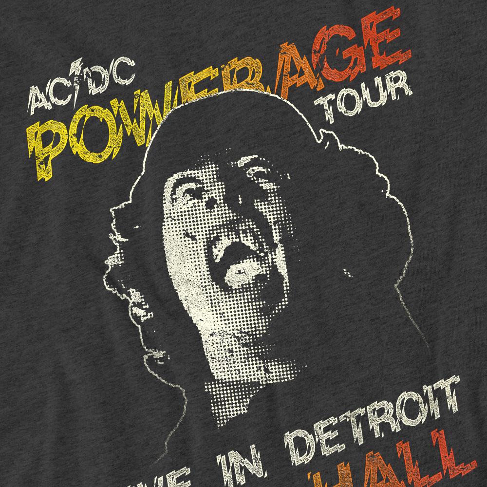 Charcoal - Side - AC-DC Unisex Adult Powerage Tour T-Shirt
