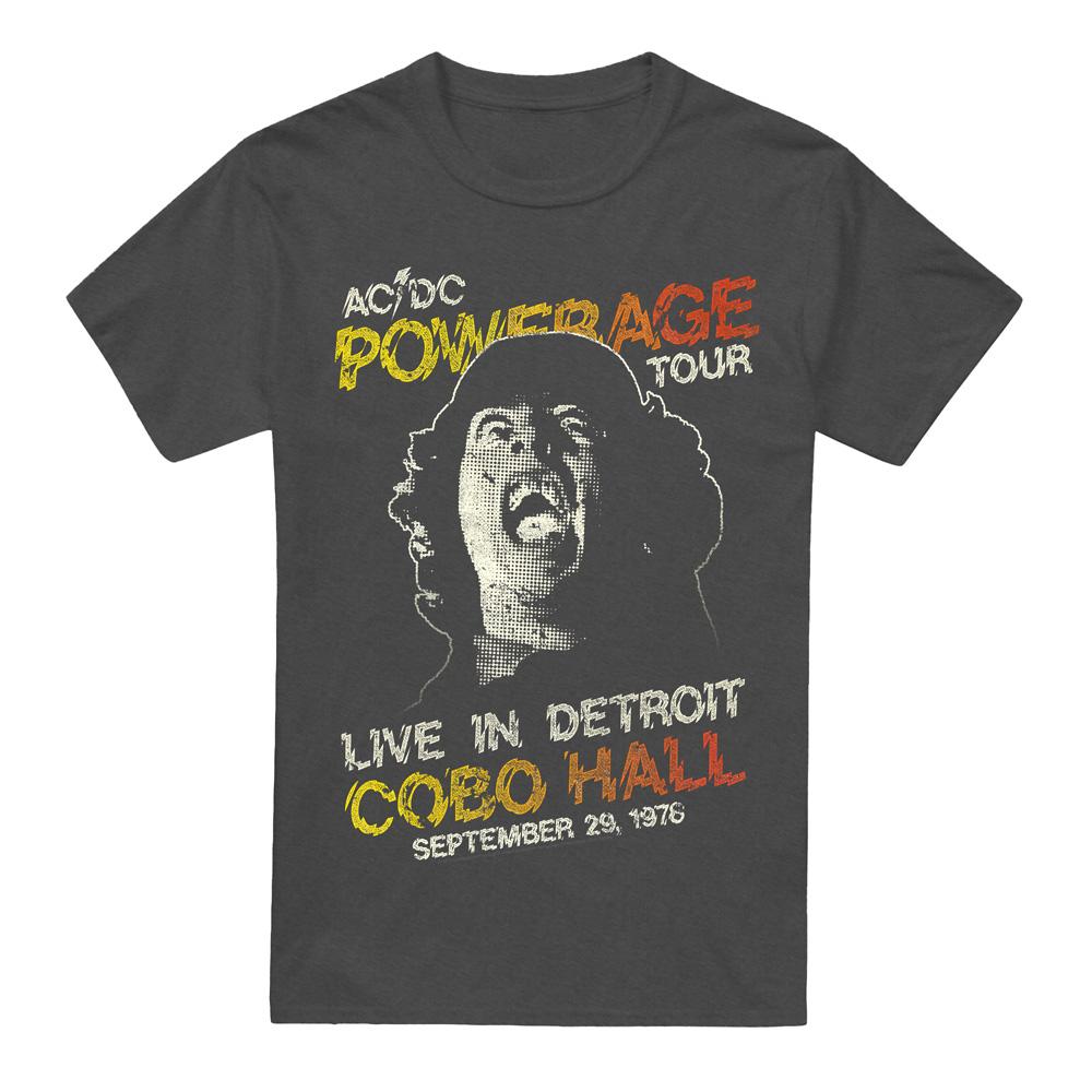 Charcoal - Front - AC-DC Unisex Adult Powerage Tour T-Shirt