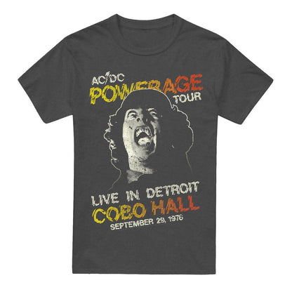 Charcoal - Front - AC-DC Unisex Adult Powerage Tour T-Shirt
