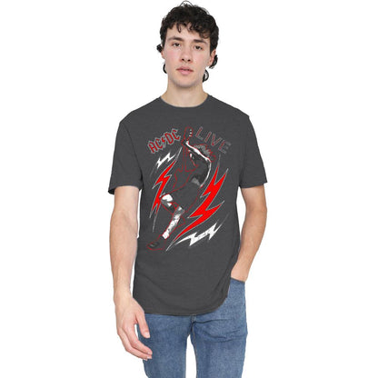Charcoal - Lifestyle - AC-DC Unisex Adult Live T-Shirt