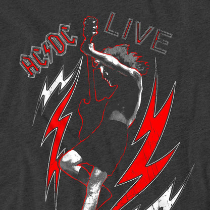 Charcoal - Pack Shot - AC-DC Unisex Adult Live T-Shirt