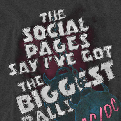 Charcoal - Lifestyle - AC-DC Unisex Adult Big Balls T-Shirt